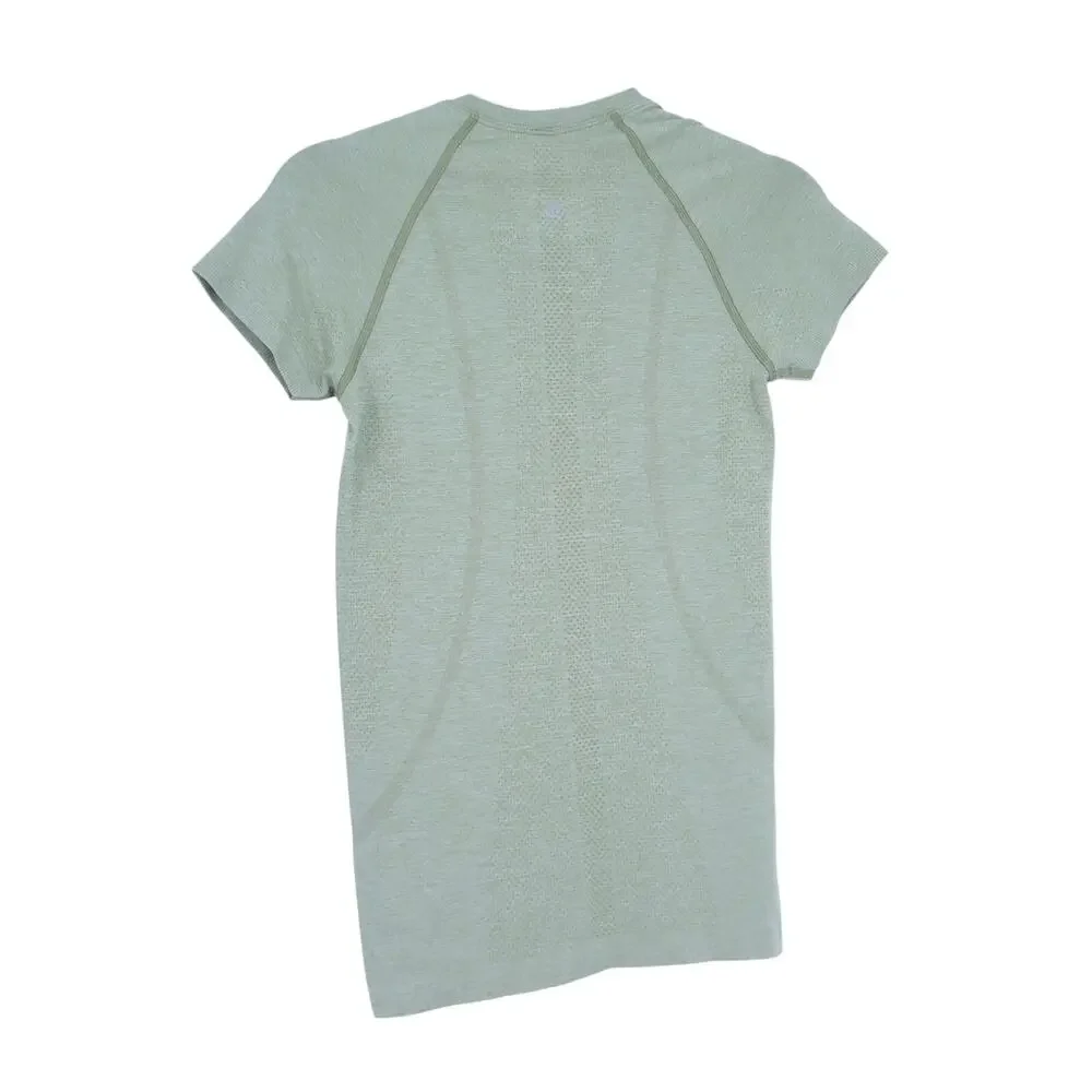 LULULEMON Swiftly Crew Tech Rosemary Green Fern Short Sleeve Running Women's 4